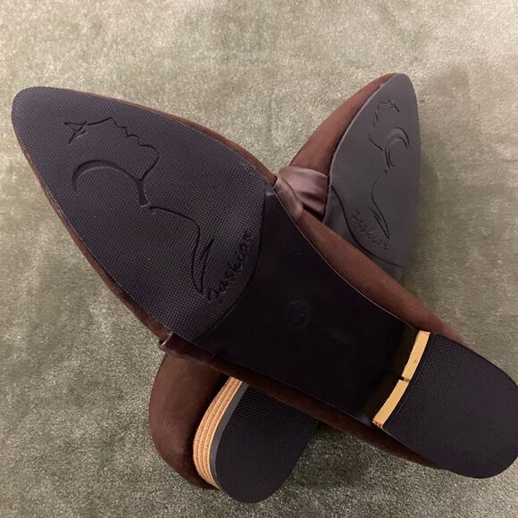 - #123 FASHION Boutique Brown faux Suede Loafers - Picture 8 of 8